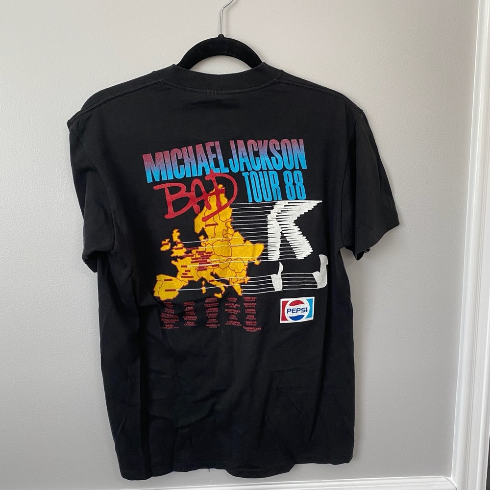 Vintage Michael Jackson Bad 1988 Concert Tee